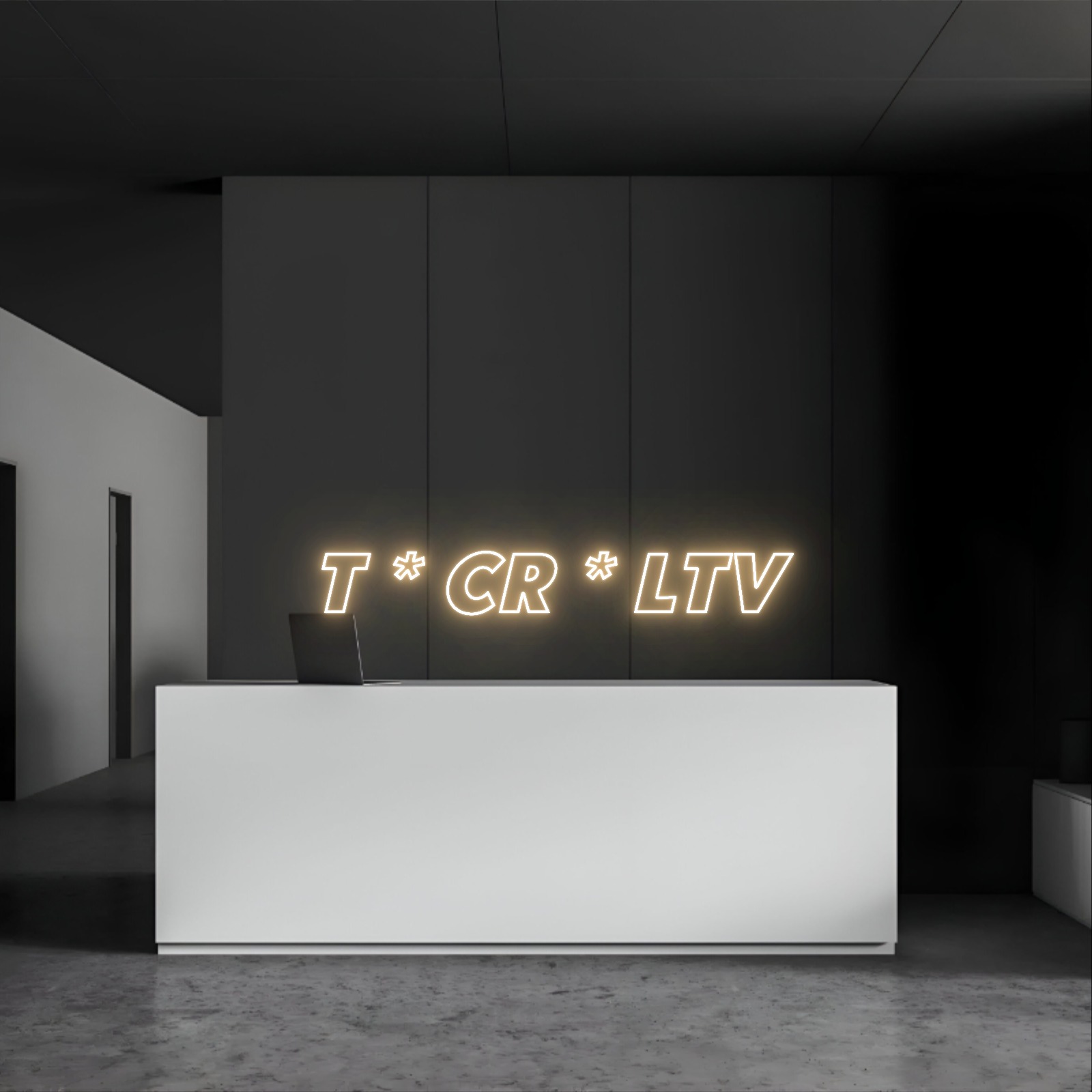 T * CR * LTV – Neon Sign