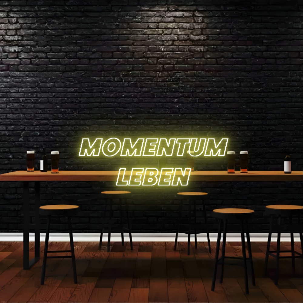 MOMENTUM 
LEBEN – Neon Sign